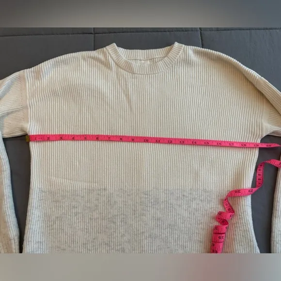 Lululemon Restful Intention Sweater in Angel Wing / Heathered Light Ivory