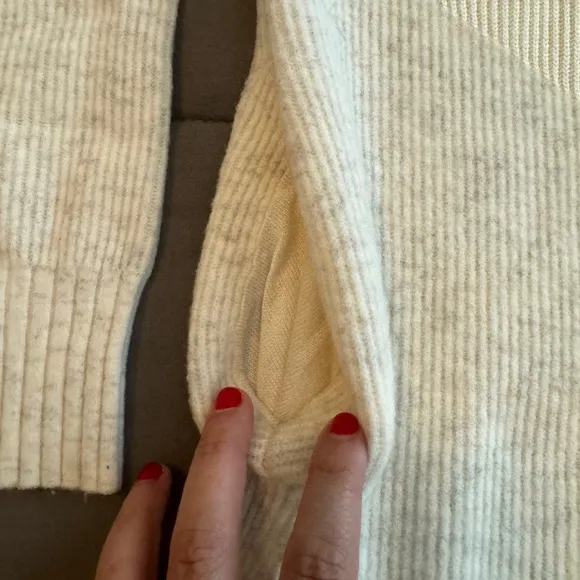 Lululemon Restful Intention Sweater in Angel Wing / Heathered Light Ivory