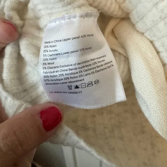 Lululemon Restful Intention Sweater in Angel Wing / Heathered Light Ivory