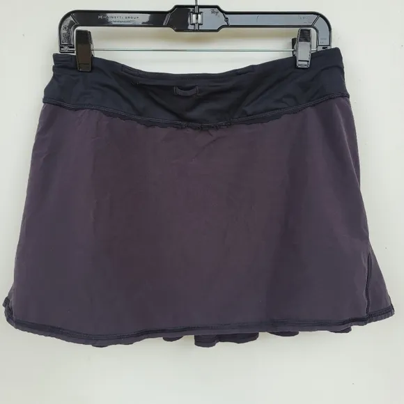 Lululemon Run Pace Setter Skirt Tall Black pickle all tennis Size 8