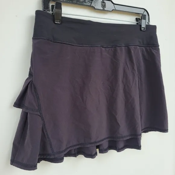 Lululemon Run Pace Setter Skirt Tall Black pickle all tennis Size 8