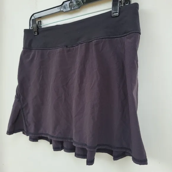 Lululemon Run Pace Setter Skirt Tall Black pickle all tennis Size 8