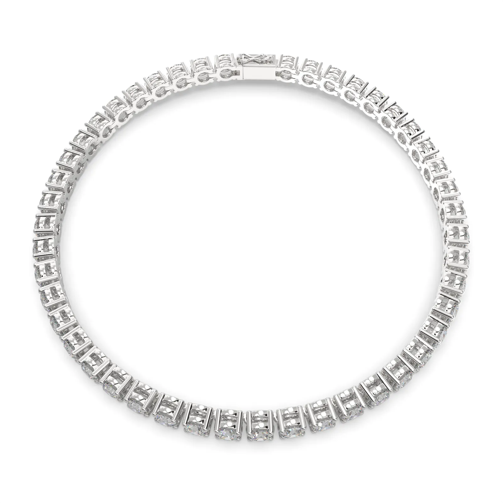 Lysandra Round Cut Diamond Tennis Bracelet Prong Set (6 ctw)