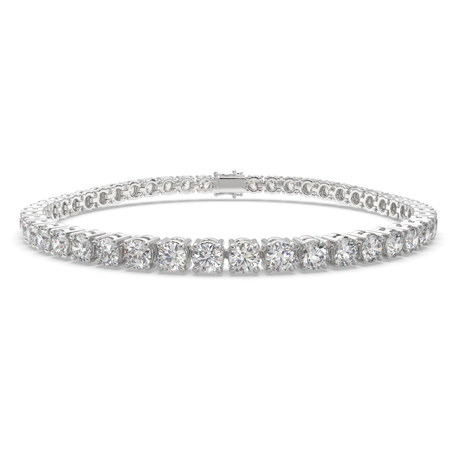 Lysandra Round Cut Diamond Tennis Bracelet Prong Set (6 ctw)