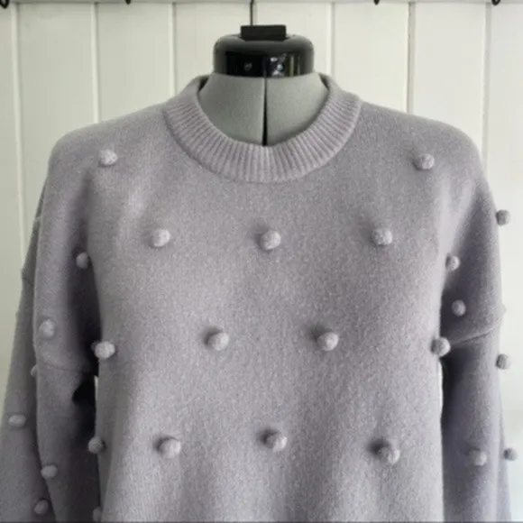 Madewell Brockton Bobble Lilac Sweater​​​