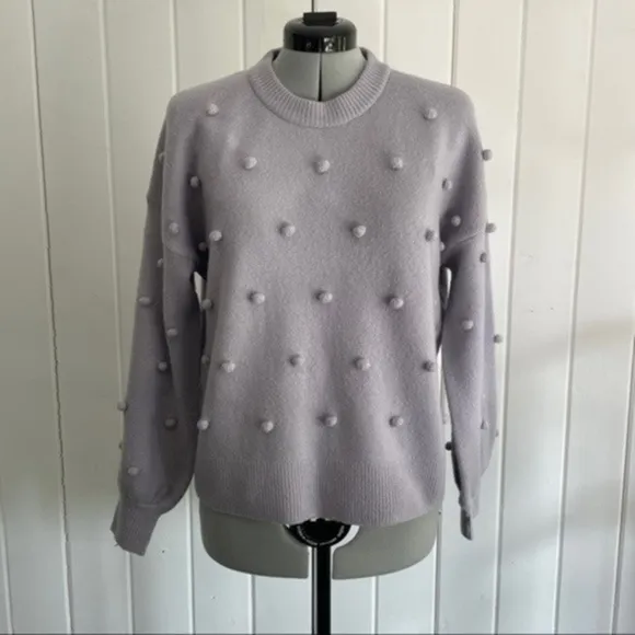 Madewell Brockton Bobble Lilac Sweater​​​