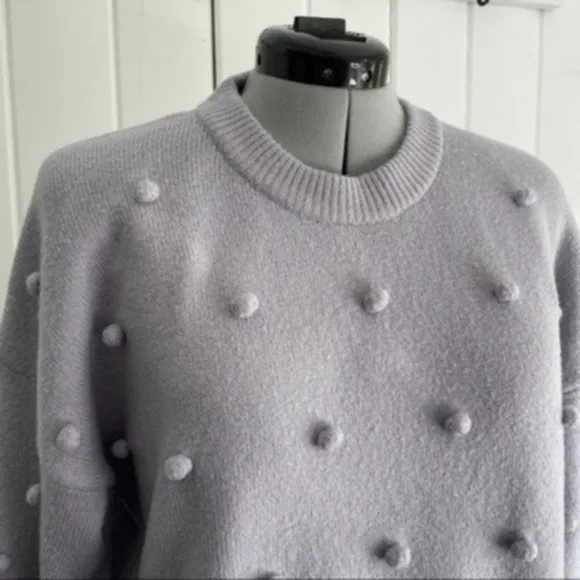 Madewell Brockton Bobble Lilac Sweater​​​