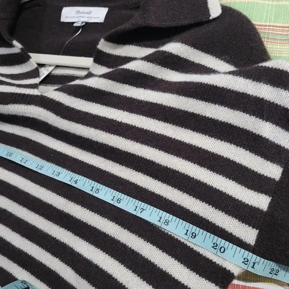 Madewell Cashmere-Wool Blend Polo Sweater | NWT | Sz XXS