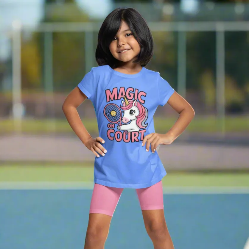 Magic on Court Unicorn Tennis T-Shirt