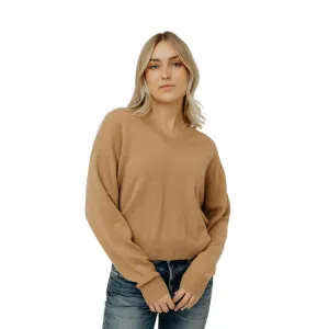 Malibu V Knit Soft Camel Crush