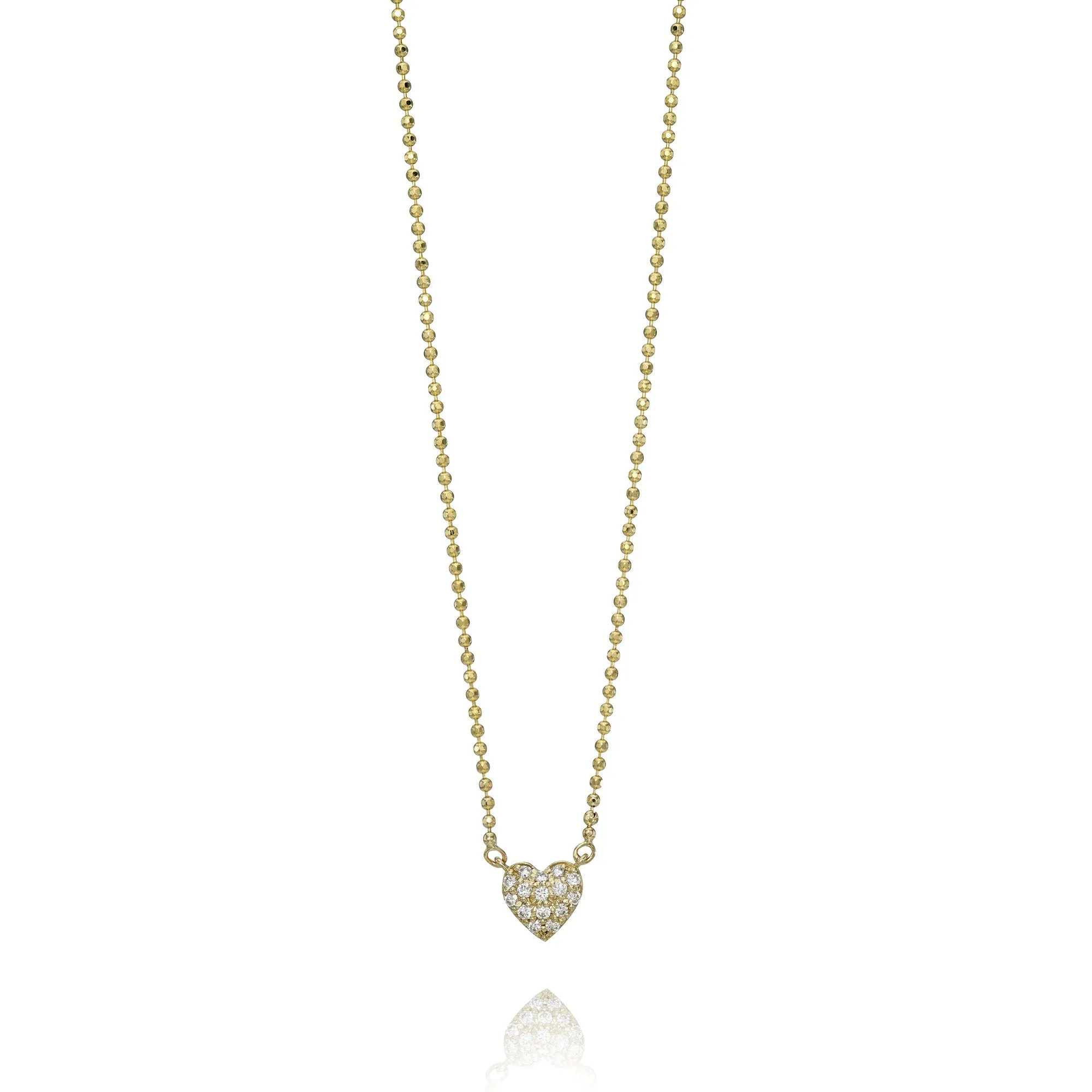 Mama Bijoux Diamond Heart Necklace (Mama Size)