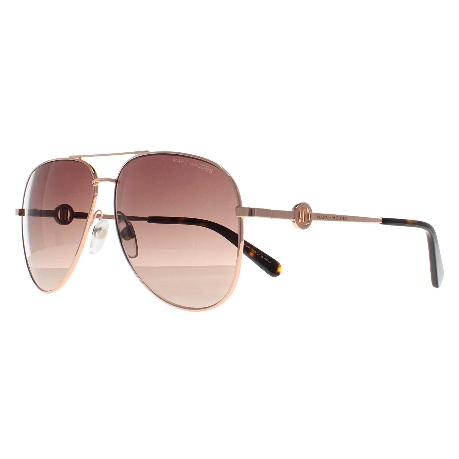 Marc Jacobs Sunglasses MARC 653/S 01Q HA Gold Brown Brown Gradient