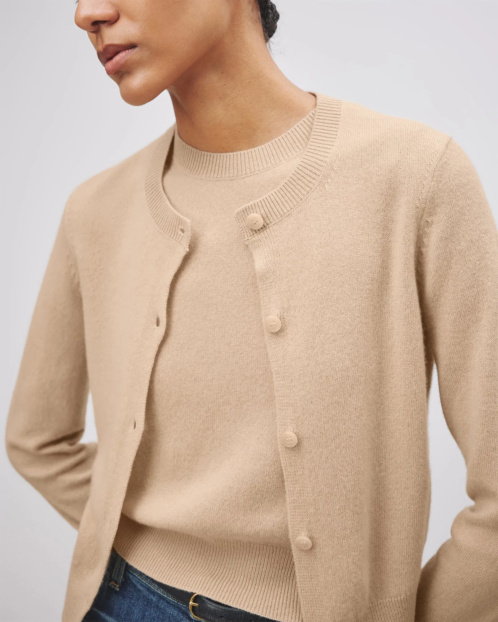 MARCH CARDIGAN IN TAUPE