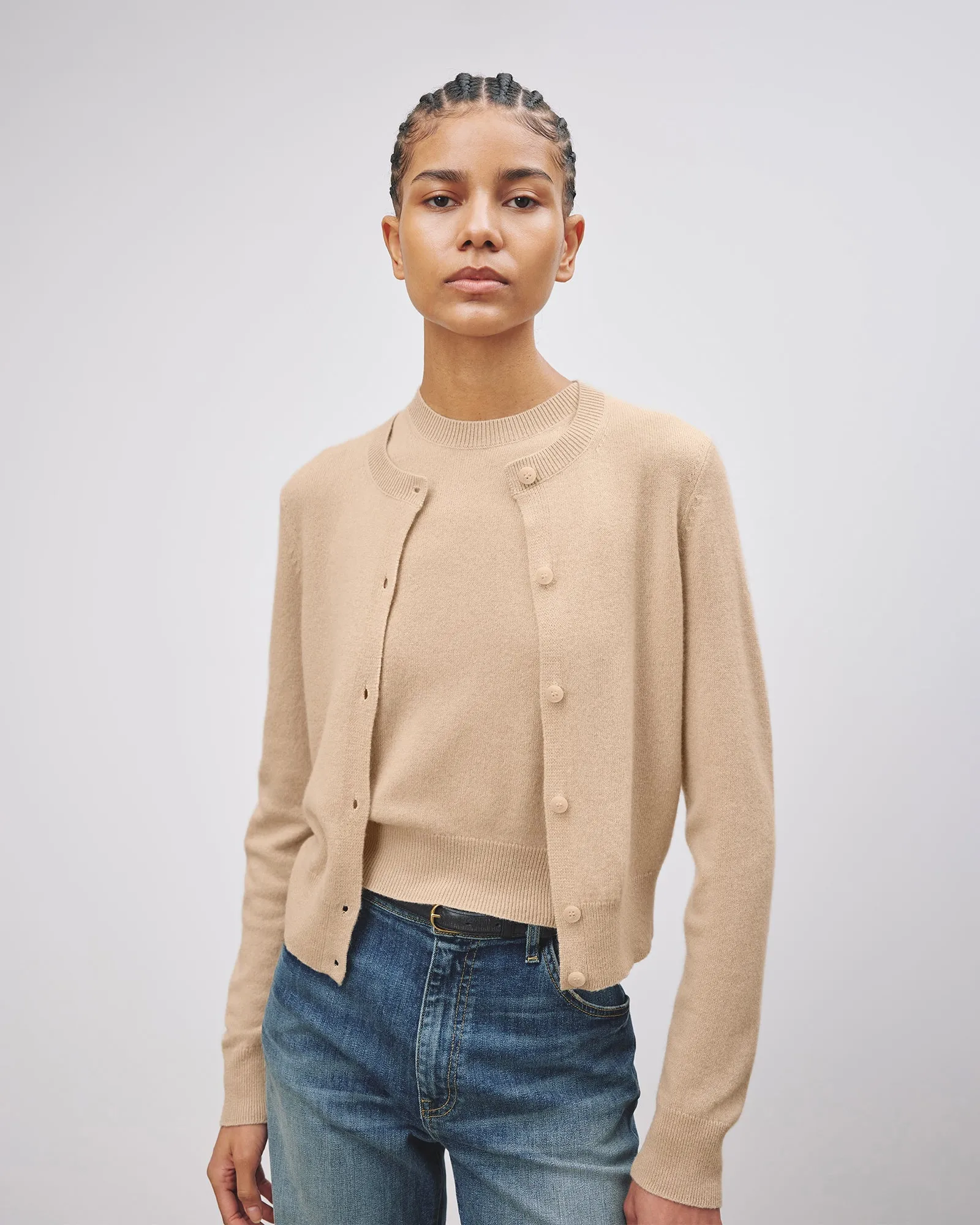 MARCH CARDIGAN IN TAUPE