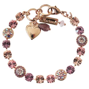 Mariana "Flamingo" Rose Gold Plated Must-Have Pavé Crystal Bracelet, 4044 319rg