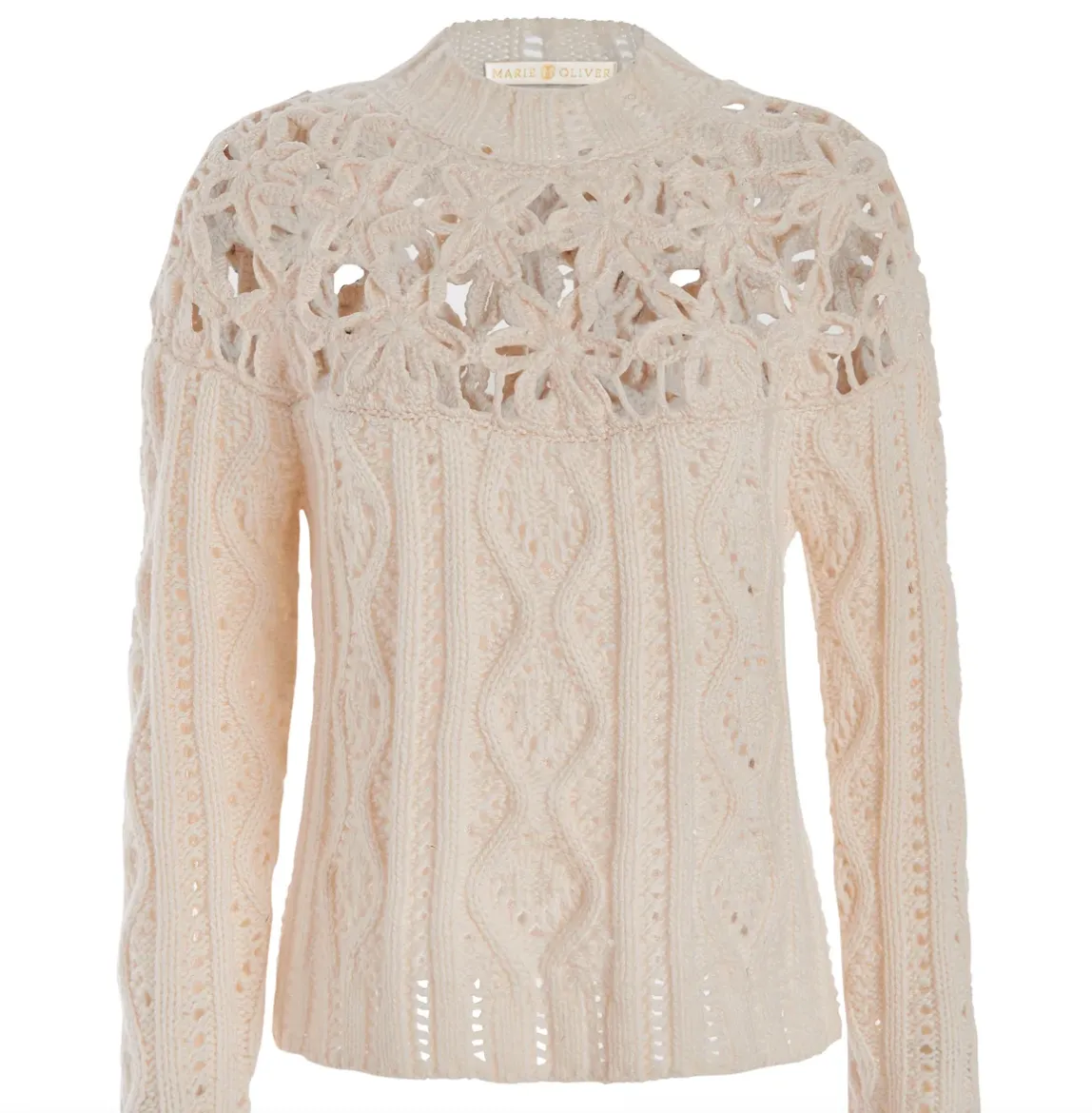 Marie Oliver - Flora Sweater - Winter White