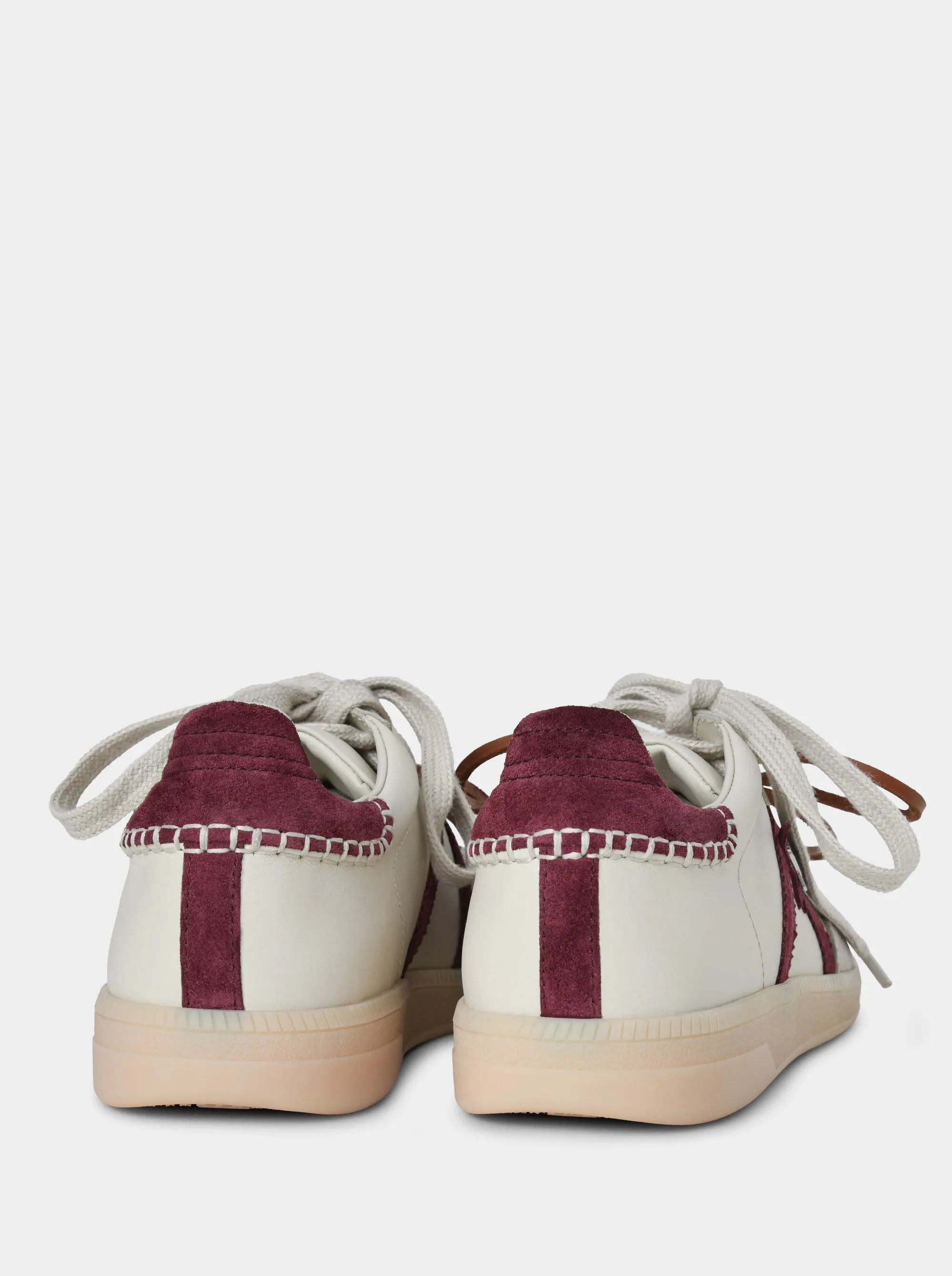 MARTINA BEIGE WINE SNEAKERS