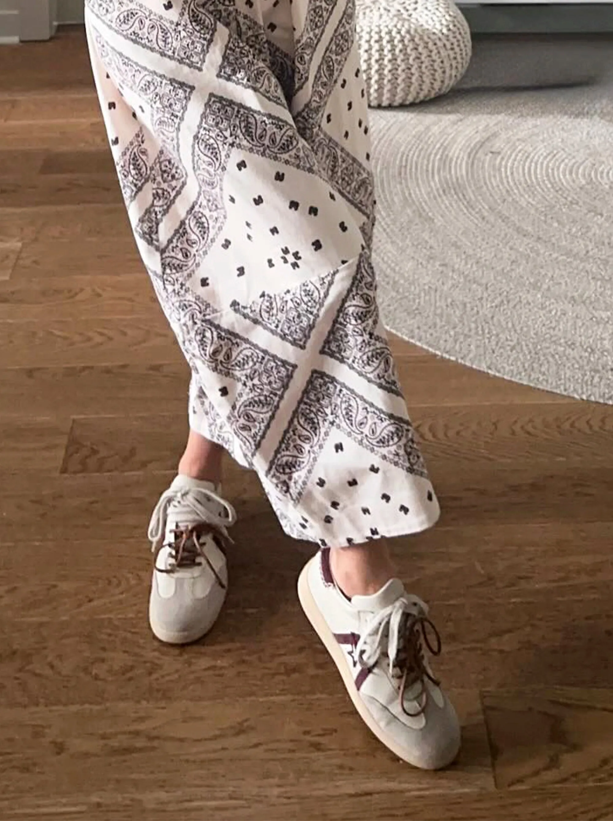 MARTINA BEIGE WINE SNEAKERS