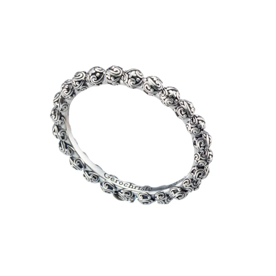 Meadow Breeze Silver Circle Ring (In-Stock)