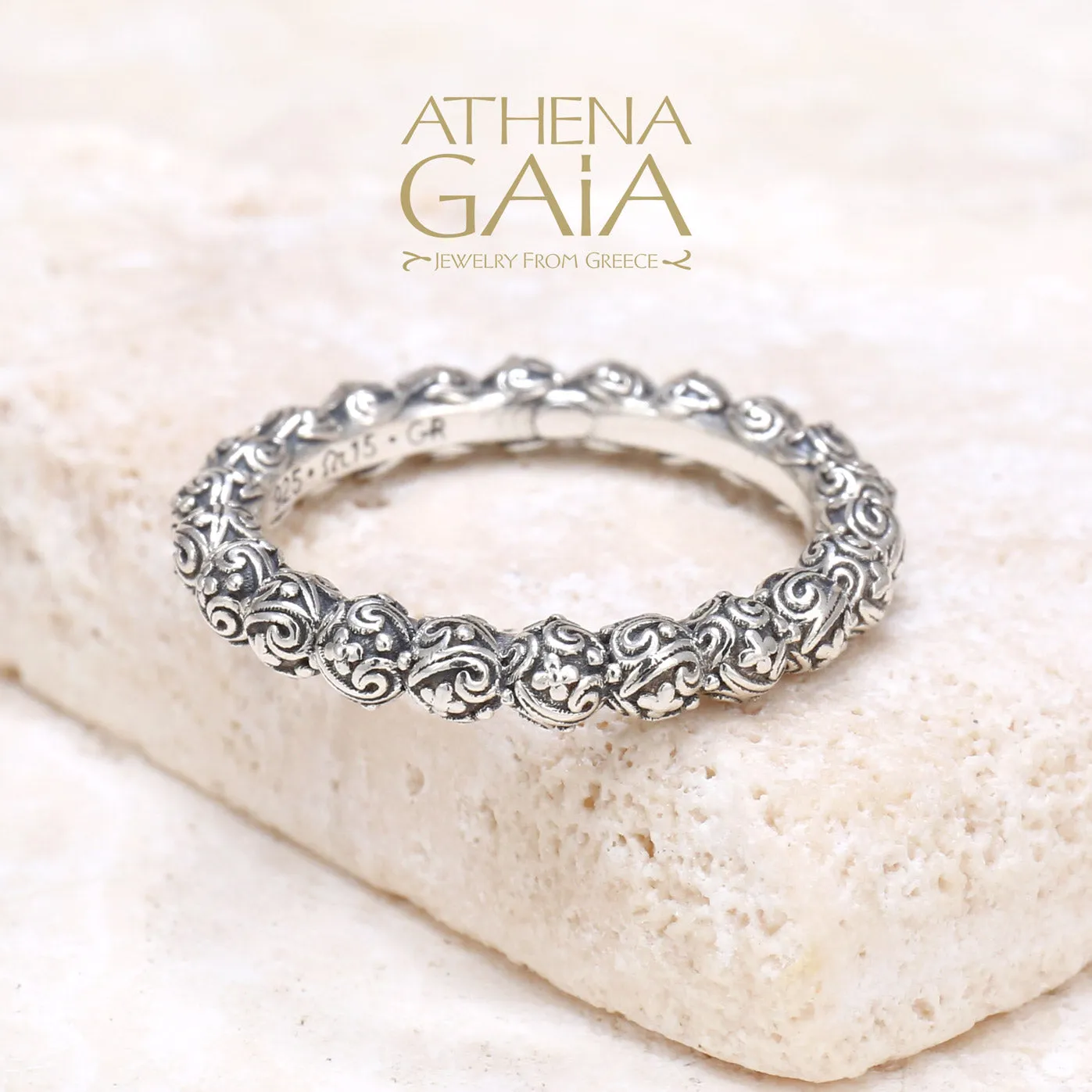 Meadow Breeze Silver Circle Ring (In-Stock)