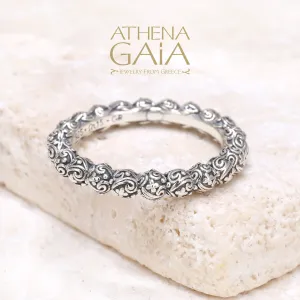 Meadow Breeze Silver Circle Ring (In-Stock)