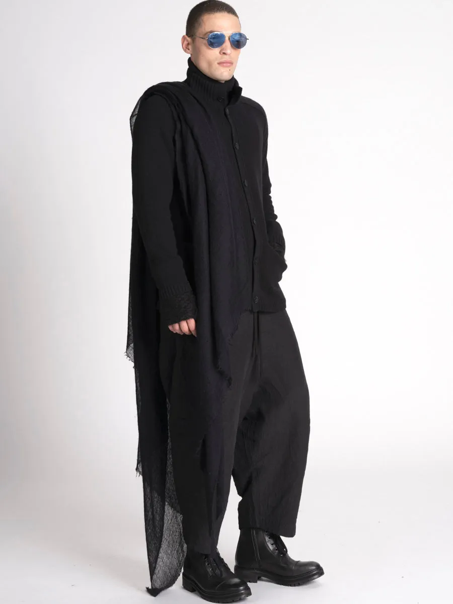 Men's High Neck Cardigan