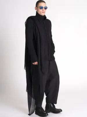 Men's High Neck Cardigan