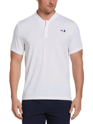 Men's Pinhole Mesh Edge Tennis Polo