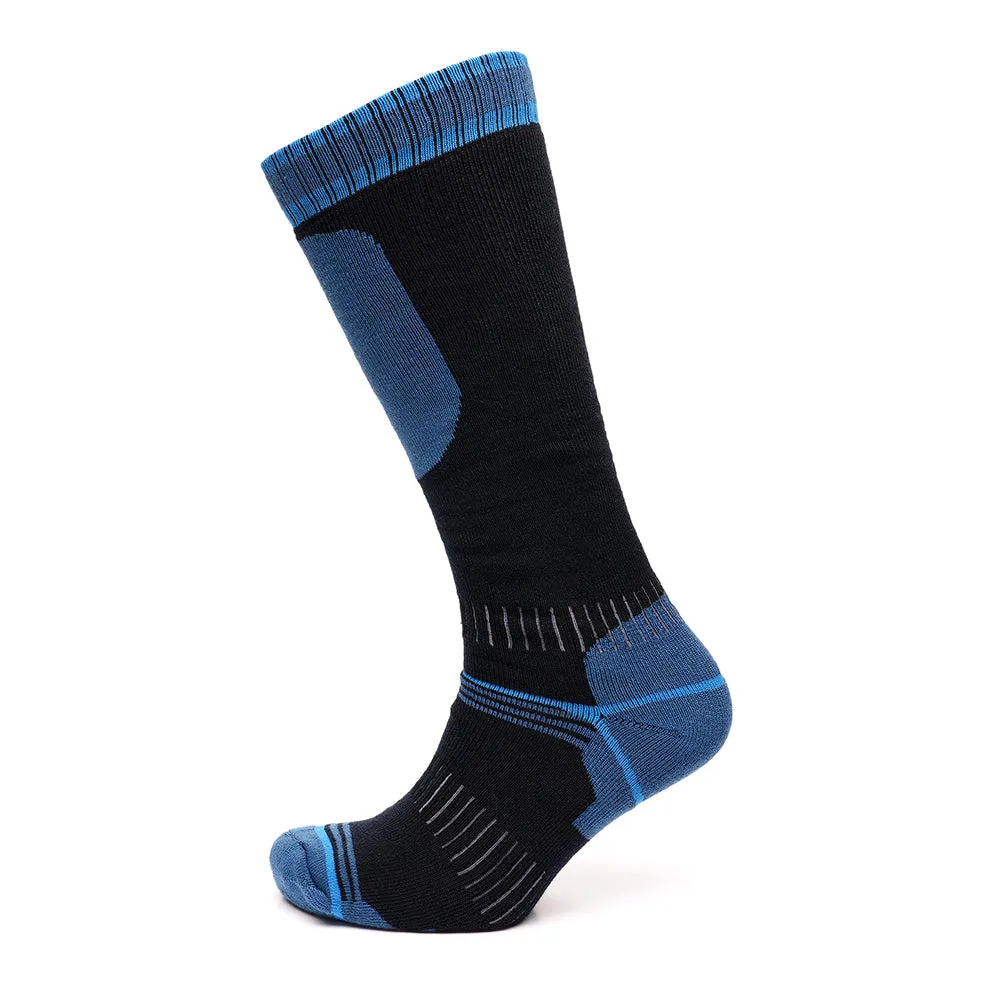 Men's Ski Socks 4 Pairs Knee Length Thermal Outdoor Snowboarding - UK 6-11