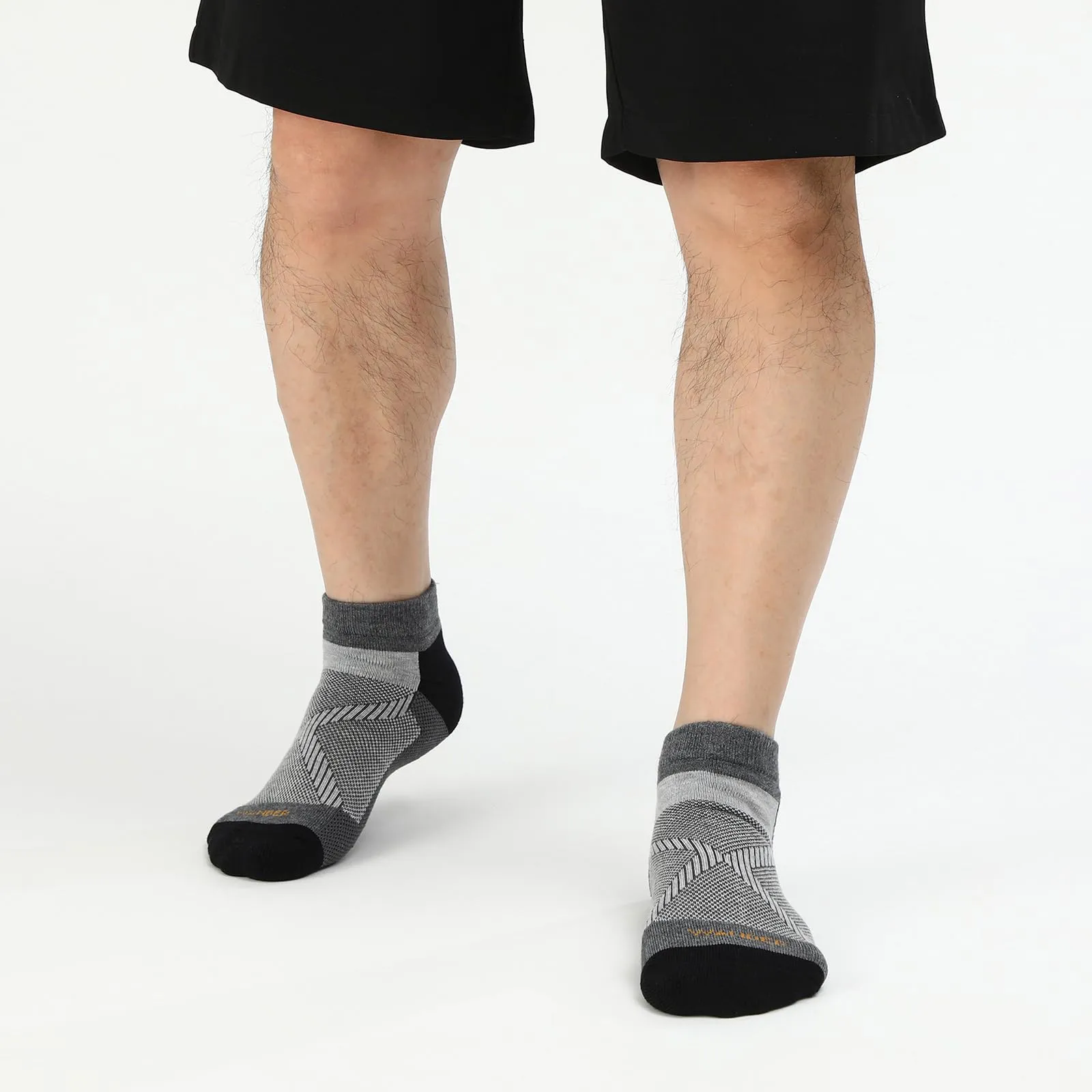 MERINO WOOL CUSHIONED RUNNING ANKLE SOCKS 3PACK