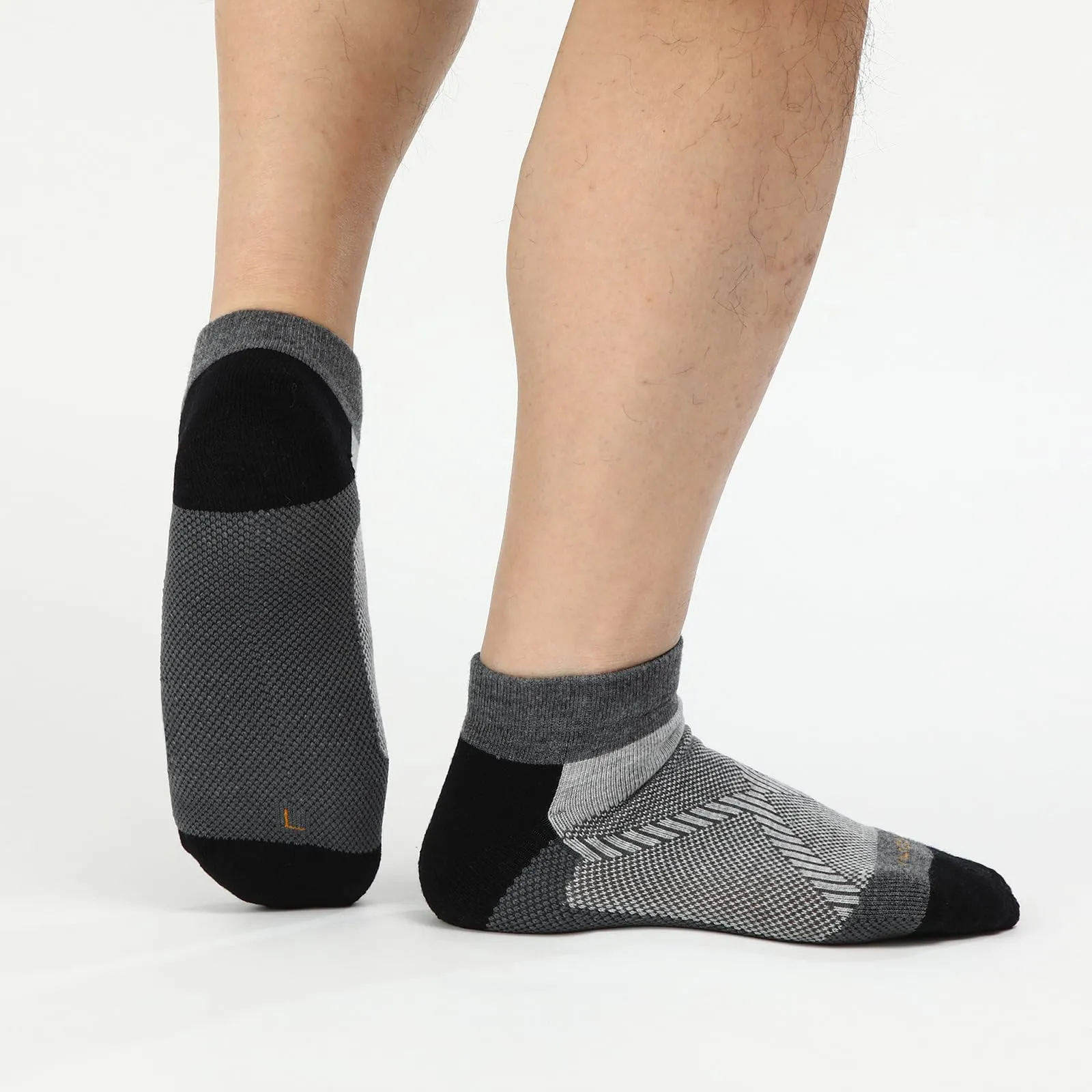 MERINO WOOL CUSHIONED RUNNING ANKLE SOCKS 3PACK