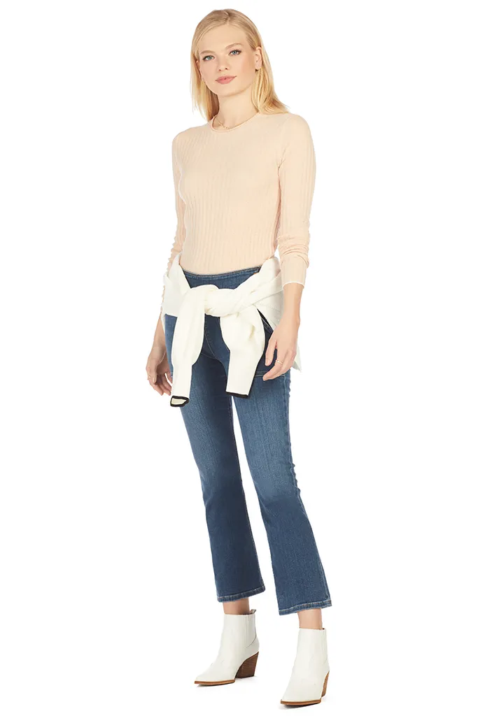 Microstripe Crew (Pale Alder/Pink Sand)