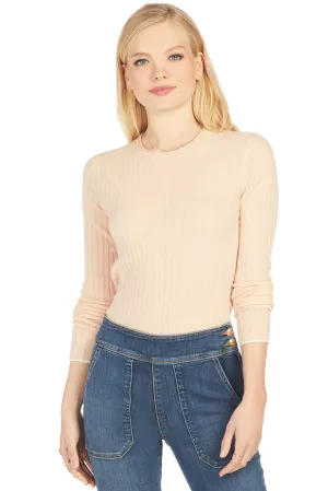 Microstripe Crew (Pale Alder/Pink Sand)