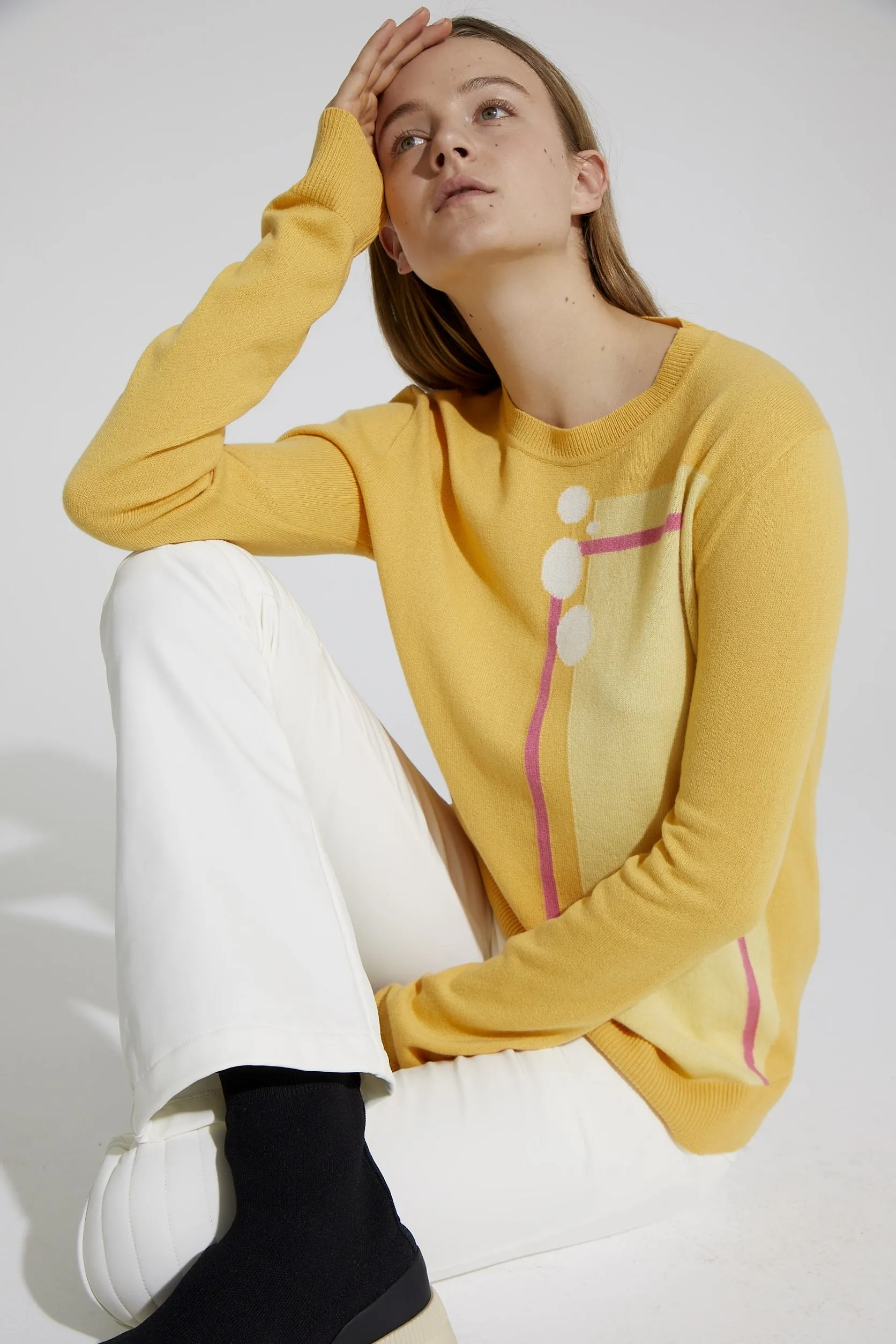 Mimosa Cashmere Crewneck