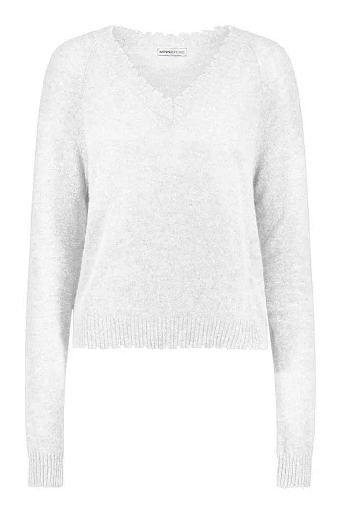 Minnie Rose Distressed Sweater