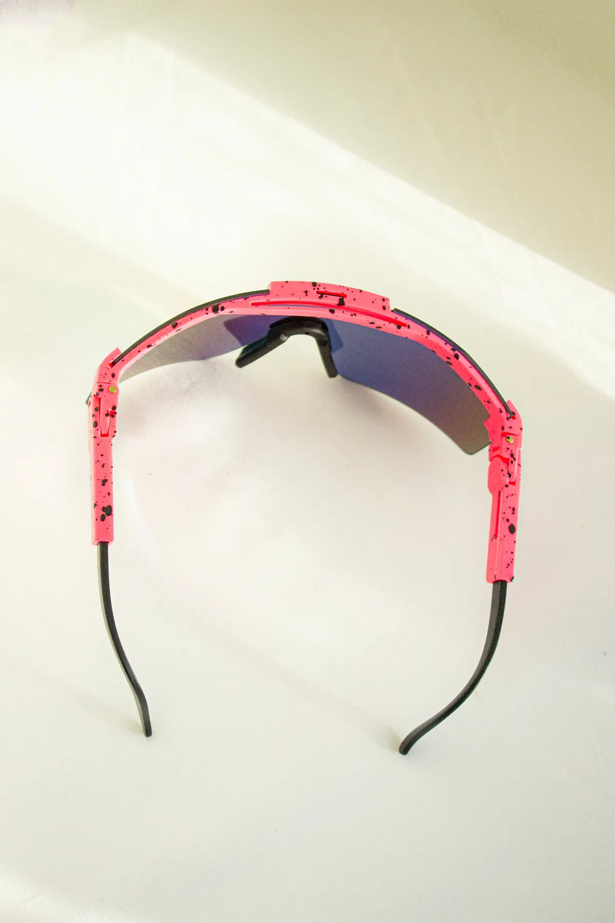 Mirrored Oversize Ski Style Visor Sunglasses