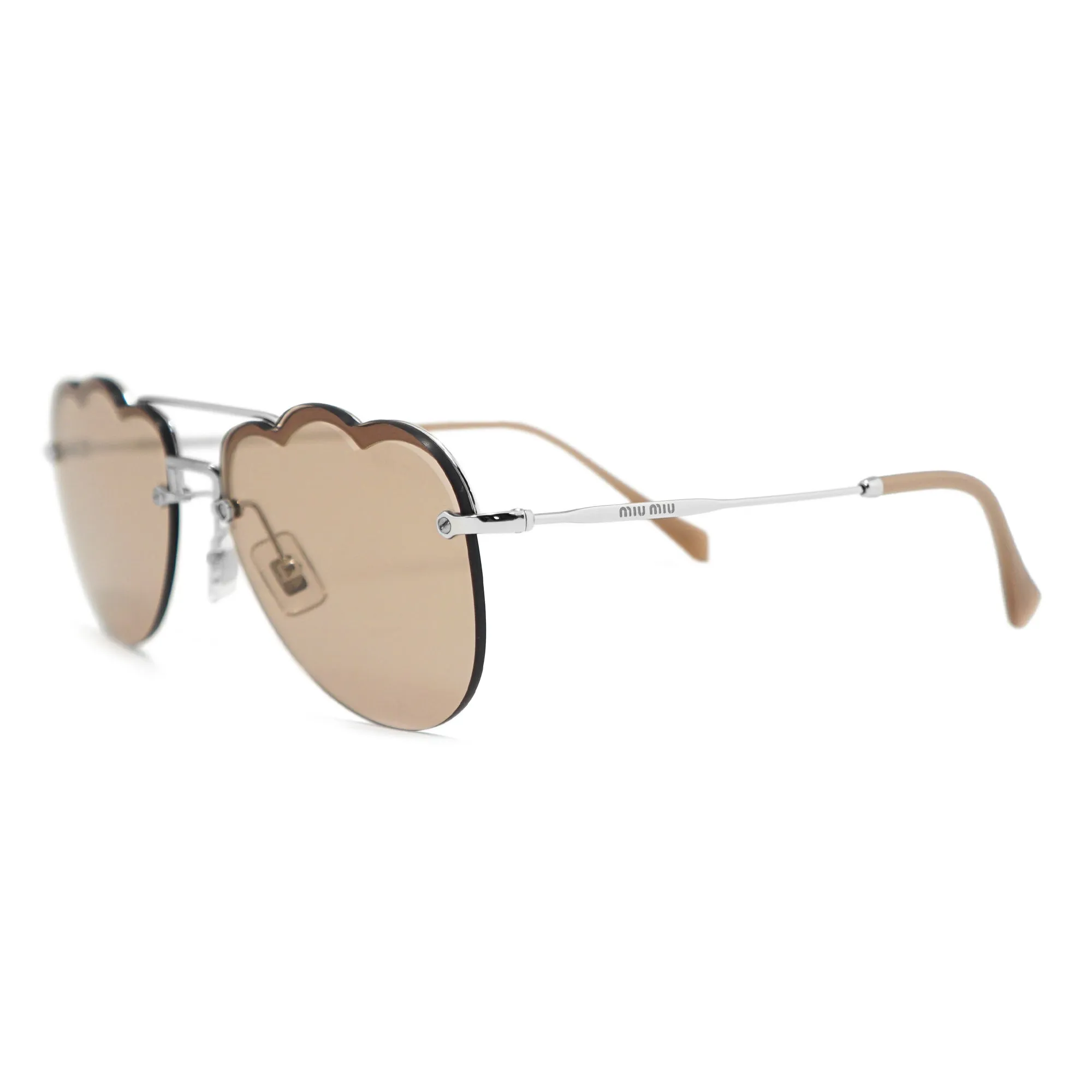 Miu Miu Aviator Sunglasses SMU56US 1BC176 58