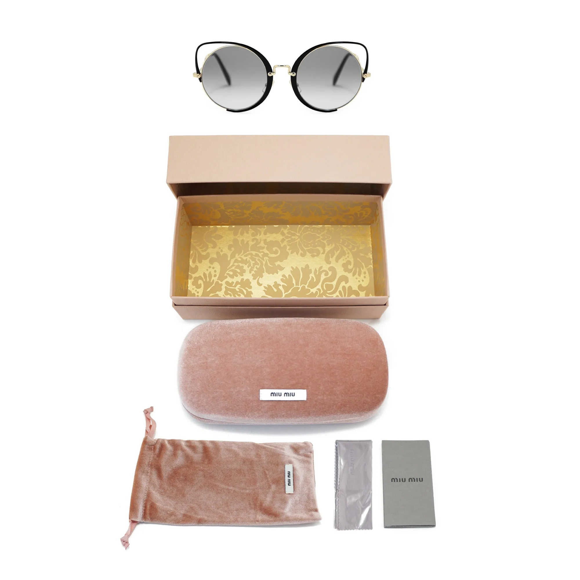 Miu Miu Round Sunglasses SMU51TS 1AB0A7 54