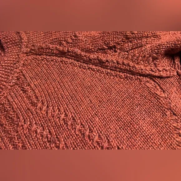 Moda WOOL Blend RUST Feminine SWEATER