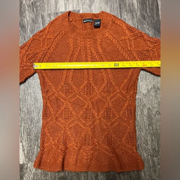 Moda WOOL Blend RUST Feminine SWEATER