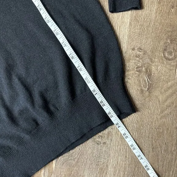 MODA International Black Silk Cashmere Sweater Size XS