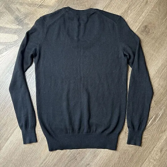 MODA International Black Silk Cashmere Sweater Size XS
