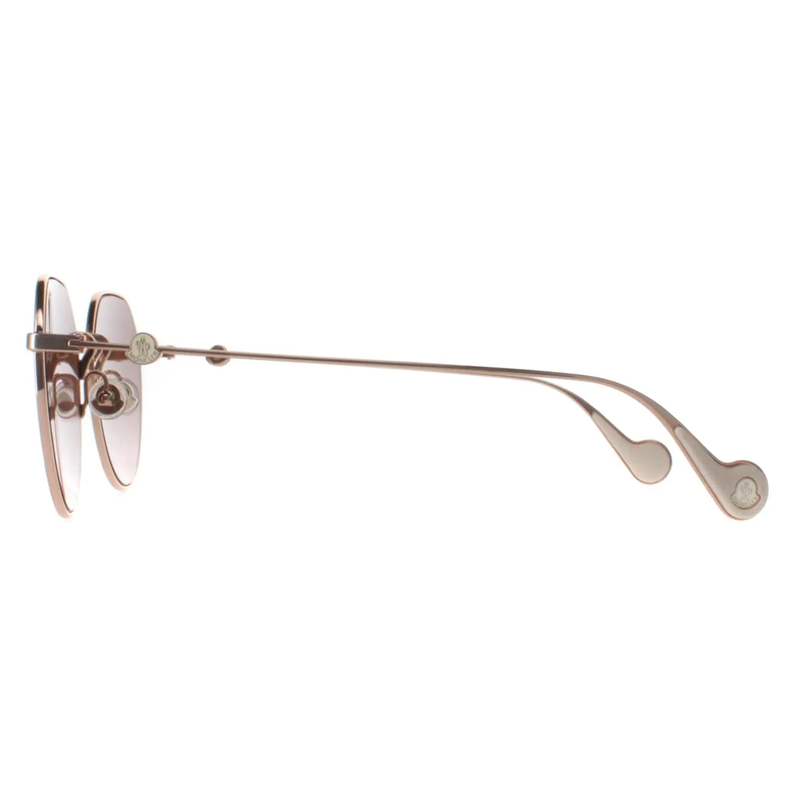 Moncler Sunglasses ML0156-K 28F Shiny Rose Gold Brown Gradient