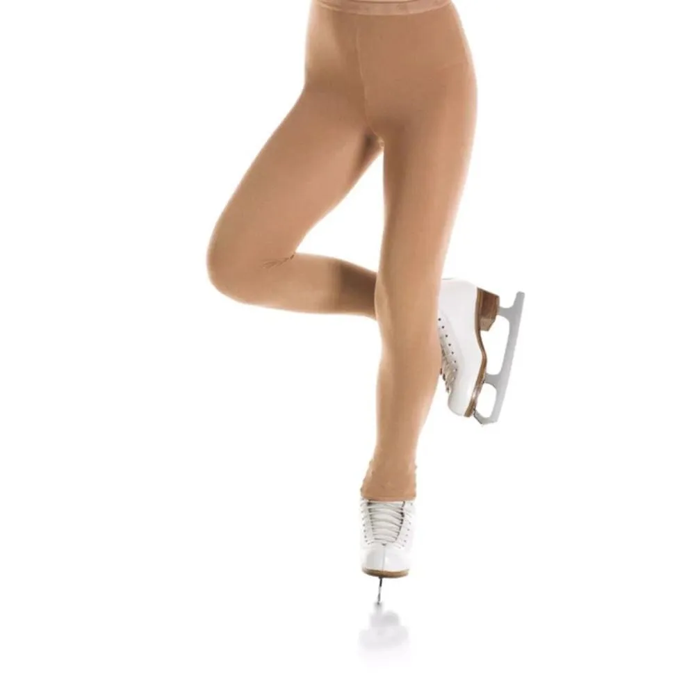 MONDOR 3303 (74) Light Tan Bamboo Footless Skating Tight - Kids