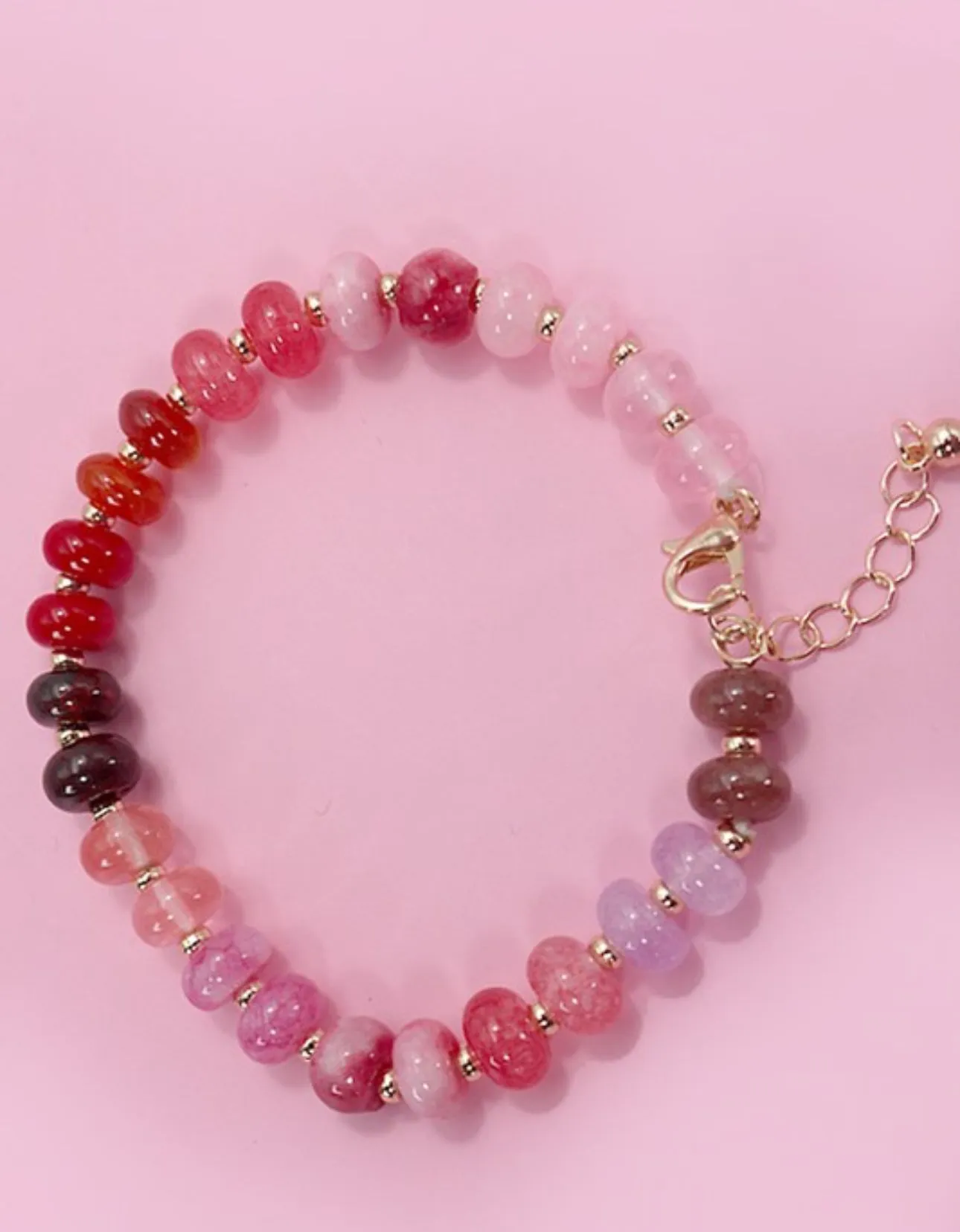 Natural Agate Stone Beaded Bracelets-4 Colors