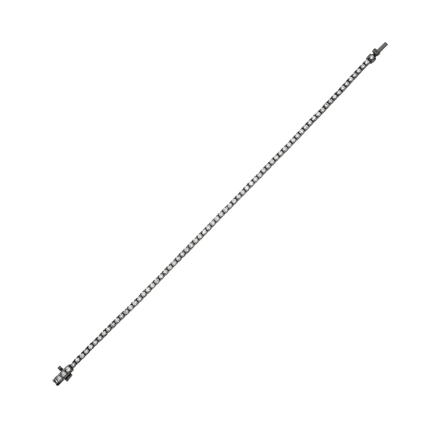 Natural Diamond Prong set In 14k Gold Designer Chain Tennis Bracelet Gift