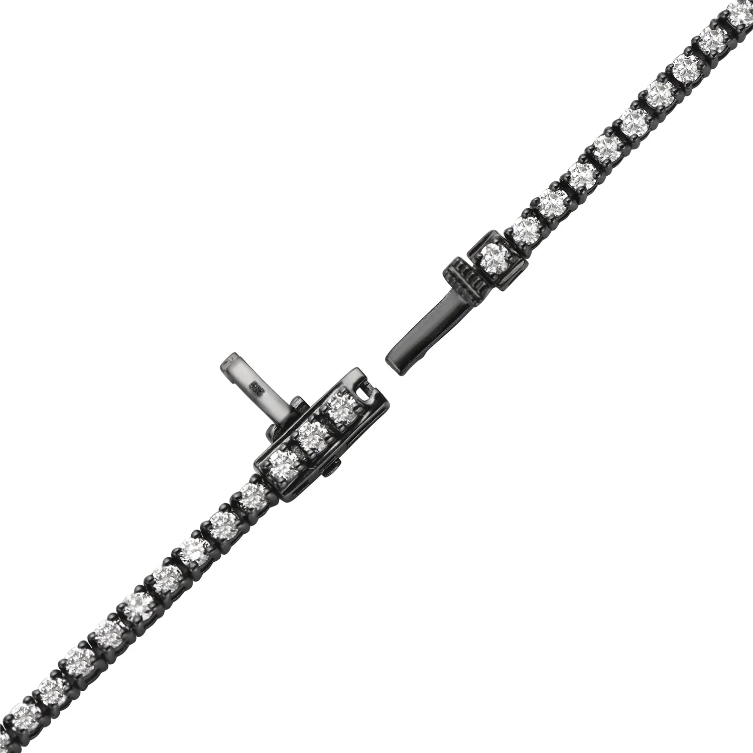 Natural Diamond Prong set In 14k Gold Designer Chain Tennis Bracelet Gift