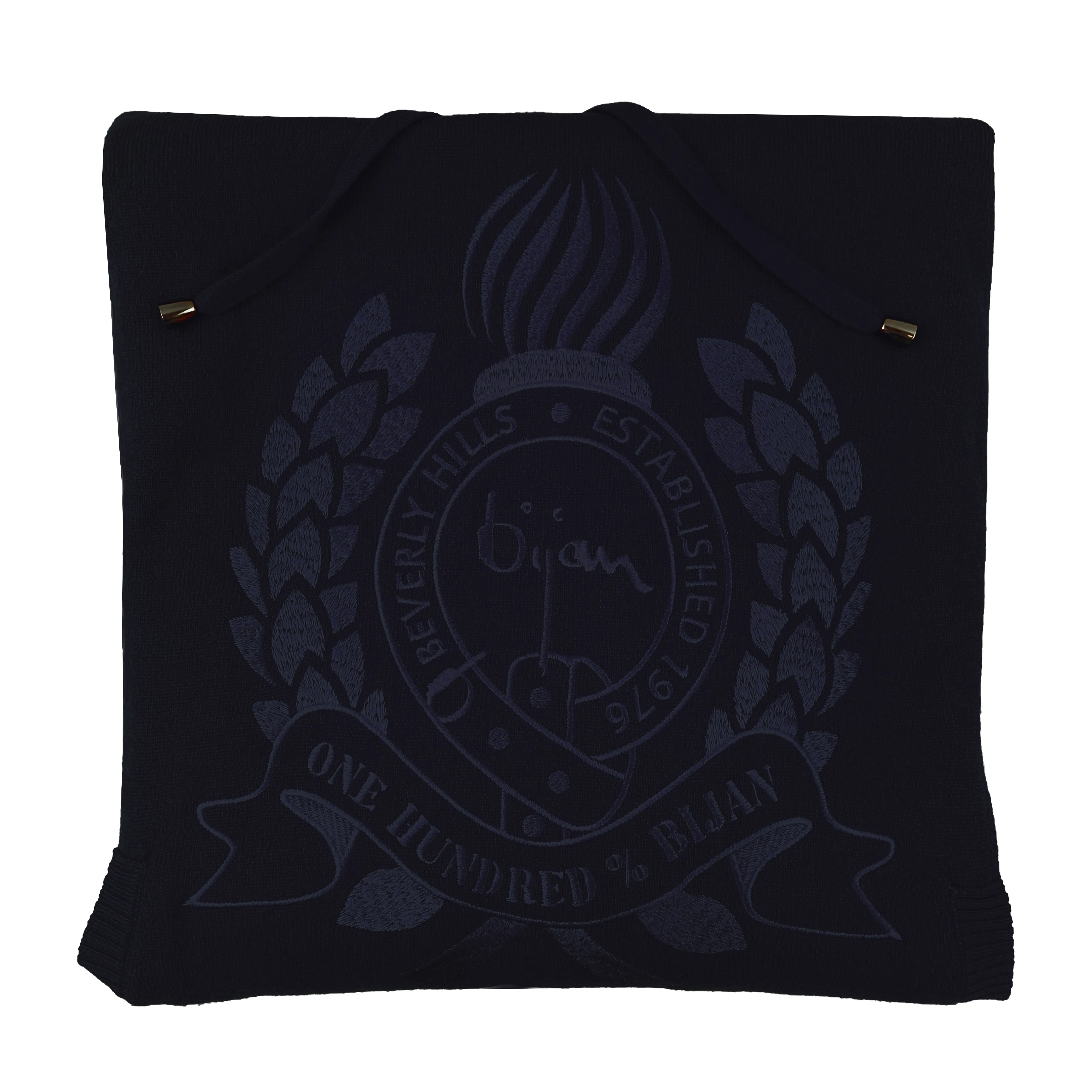 Navy Pure Cashmere Pullover Sweater