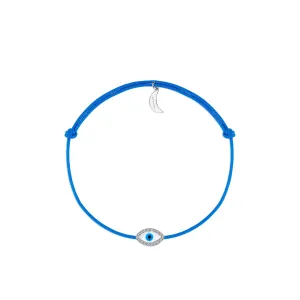 NAZAR EYE SHAPED TURQUOISE CORD BRACELET