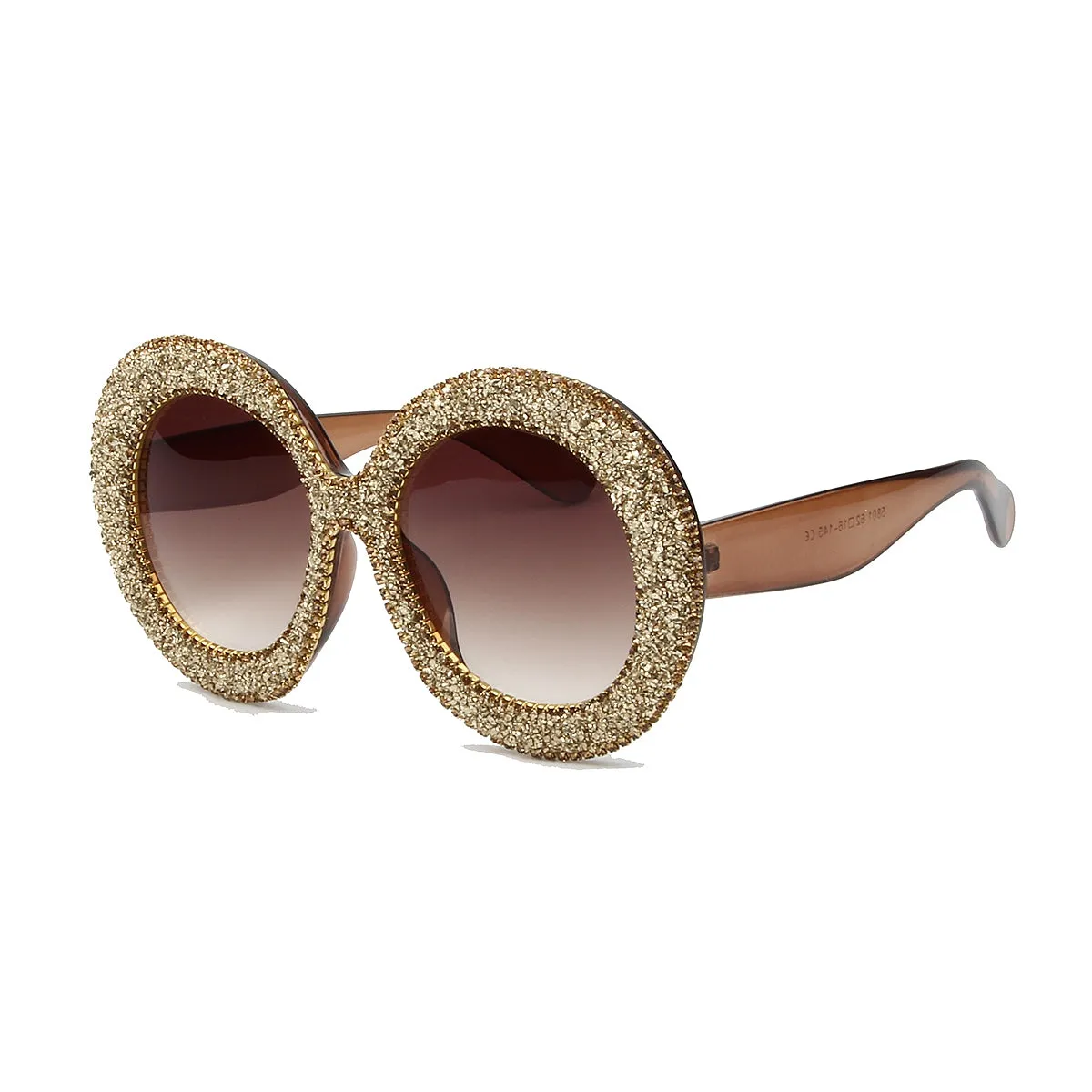 New Luxury Over sized Sunglasses Women Vintage Rhinestones